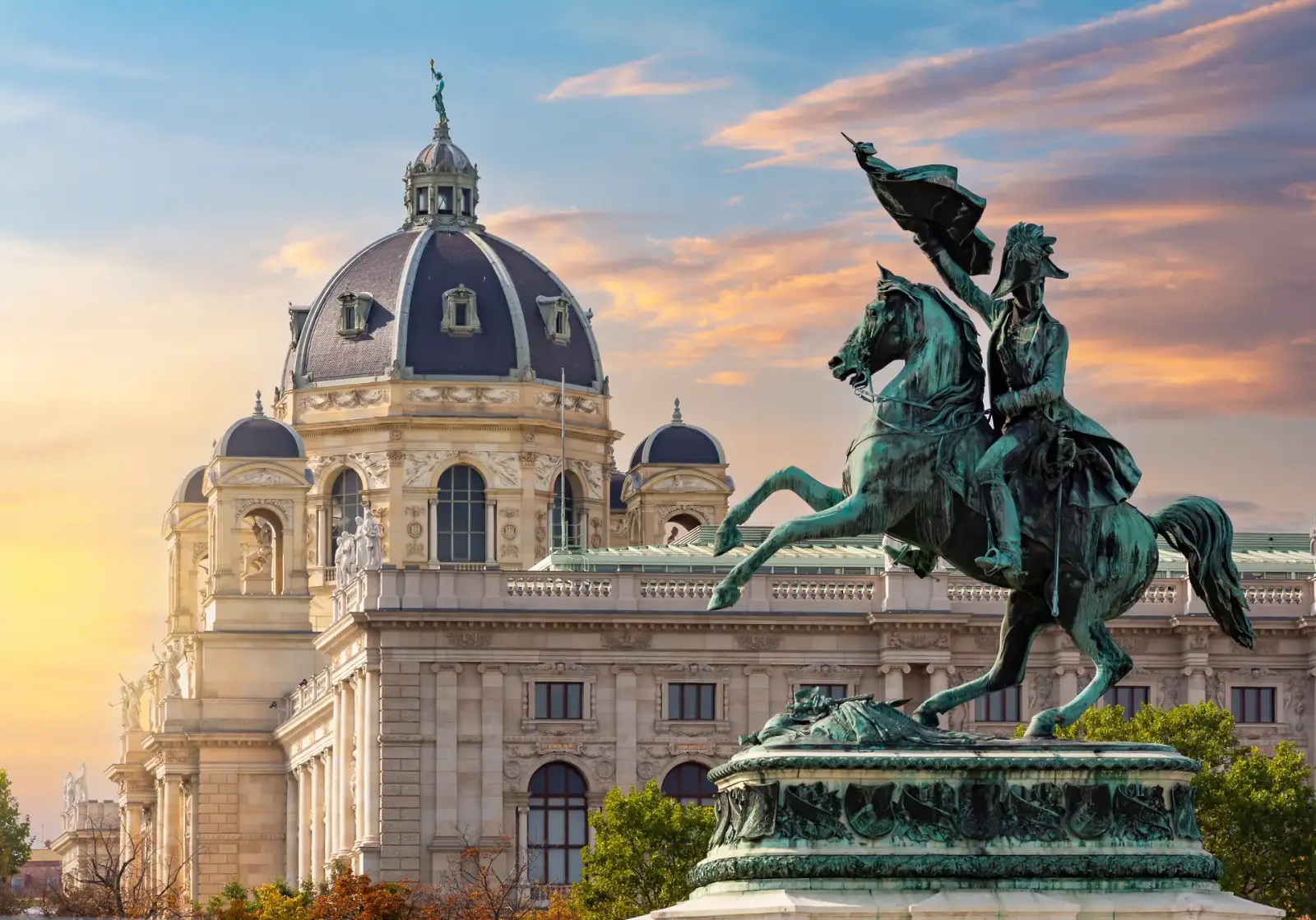 Vienna at sunset